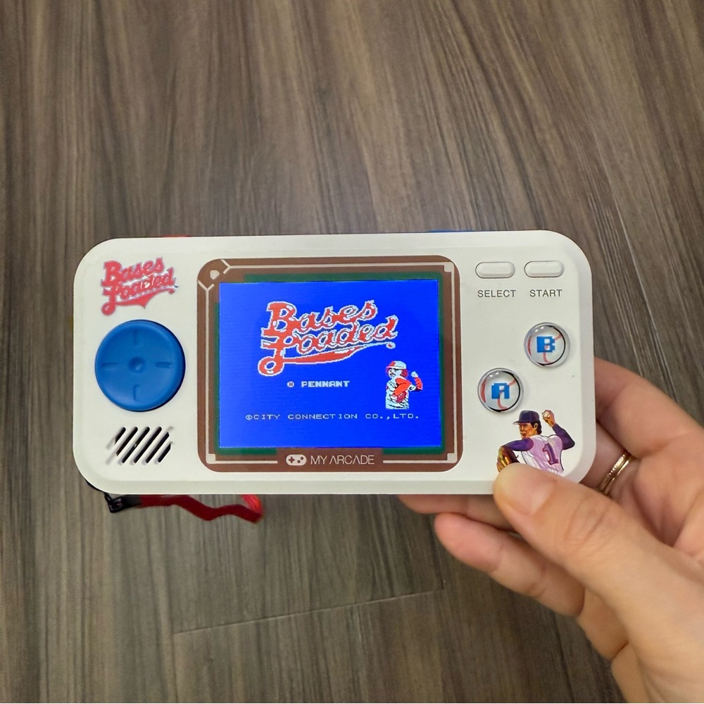 My Arcade Bases Loaded Pocket Player Handheld Game Console + 7 Games Working